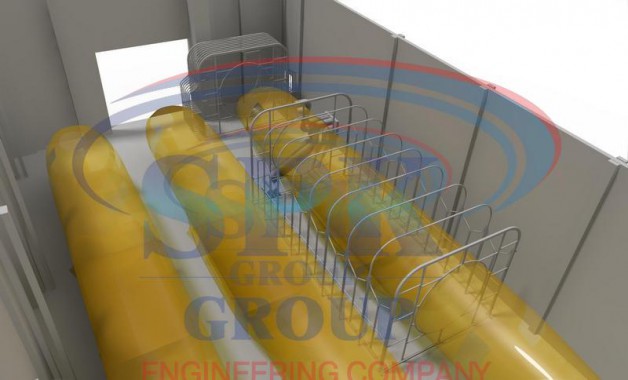 Окрасочно-сушильная камера телескопического типа SPK-6.8.6 