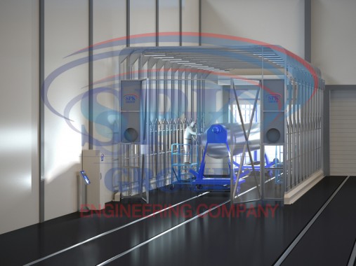 Телескопическая окрасочно-сушильная камера SPK-16.5.5