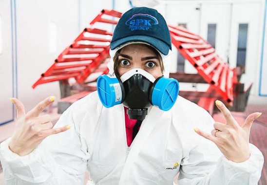 Покраска в окрасочно-сушильной камере для окраски металлоконструкций и ферм SPK 15.4.6, г. Астана (Казахстан) 