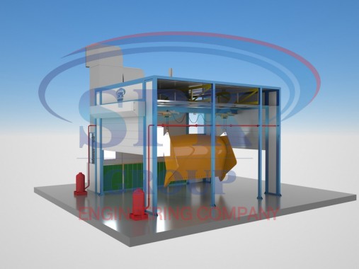Окрасочно-сушильная камера проходного типа SPK-5.3.3 