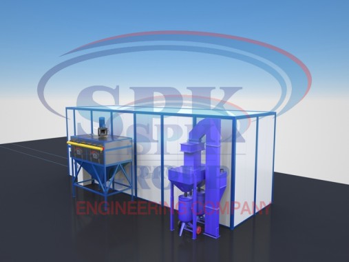 Дробеструйная камера проходного типа SPK-13.4.4 