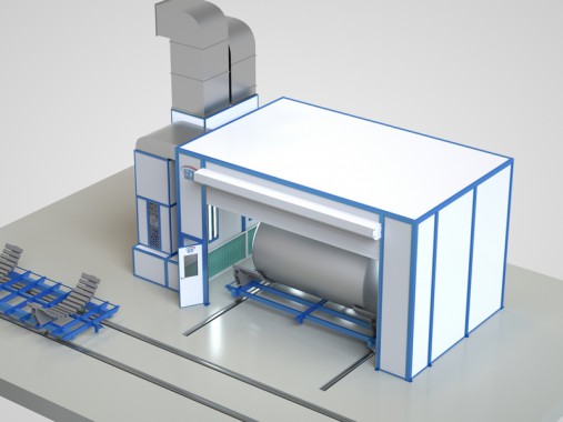 Окрасочно-сушильная камера тупикового типа SРК - 5.8.4