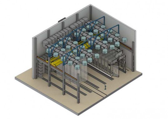 Зона открытой окраски Z-18.12.11 и окрасочно-сушильная камера SPK-17.11.7