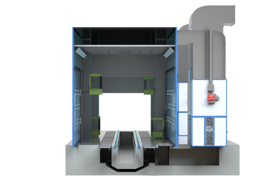 Окрасочно-сушильная камера проходного типа SРК - 36.6.7