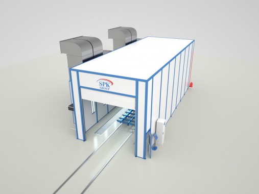 Окрасочно-сушильная камера тупикового типа SPK-14.5.4