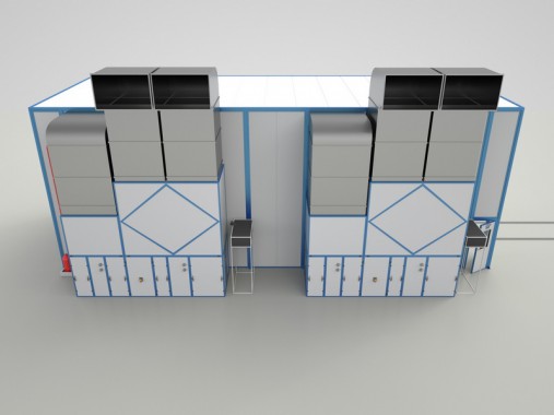 Окрасочно-сушильная камера тупикового типа SPK-14.5.4