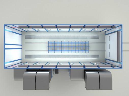 Окрасочно-сушильная камера тупикового типа SPK-14.5.4