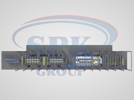 Комплекс подготовки окраски и сушки поверхности для железнодорожного транспорта