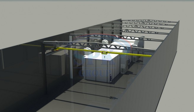 Двухсекционная покрасочно-сушильная камера для жд транспорта SPK-40.8.6 