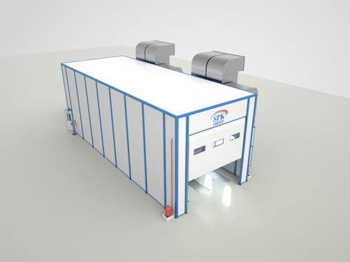 Окрасочно-сушильная камера проходного типа SPK-16.6.6