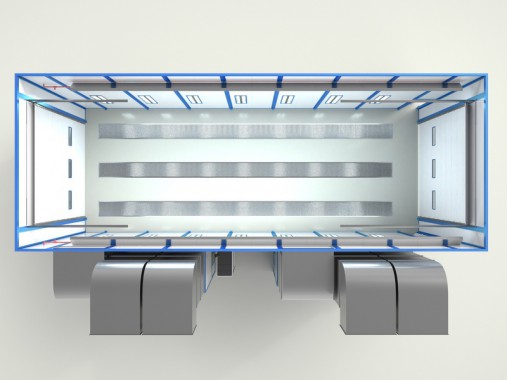 Окрасочно-сушильная камера проходного типа SPK-16.6.6