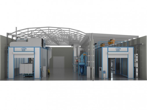 Комплекс подготовки, мойки окраски и сушки поверхности SРК - 35.16.5 