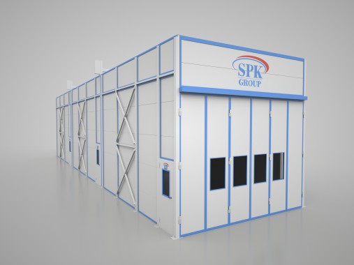 Окрасочно-сушильная камера для самолетов SPK - 24.6.5