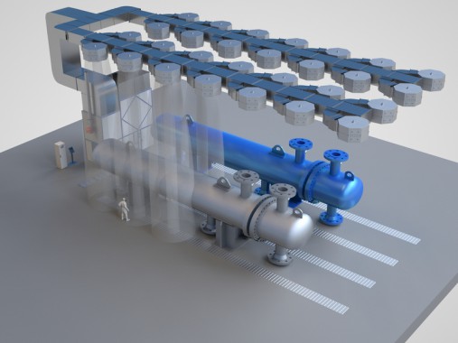 Проходная покрасочно-сушильная камера для троллейбусов SPK-22.6.5