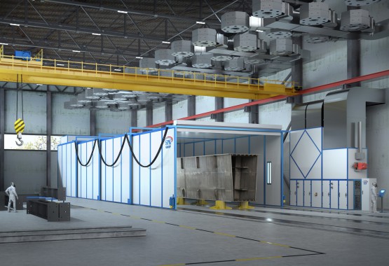 Проходная покрасочно-сушильная камера для сельскохозяйственной техники SPK-20.6.5