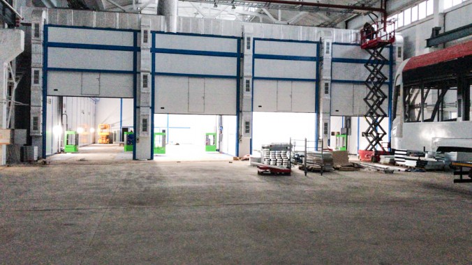 Комплекс подготовки, покраски и сушки для трамвайных вагонов, г. Тверь