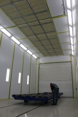 Комплекс подготовки, покраски и сушки для военной техники. Камера подготовки к покраске SPK-15.6.6, г. Астана