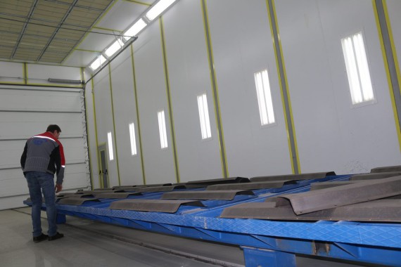 Комплекс подготовки, покраски и сушки для военной техники. Камера подготовки к покраске SPK-15.6.6, г. Астана