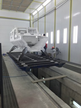 Комплекс подготовки, покраски и сушки для военной техники. Покрасочно-сушильная камера SPK-15.6.6, г. Астана