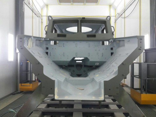 Комплекс подготовки, покраски и сушки для военной техники. Покрасочно-сушильная камера SPK-15.6.6, г. Астана