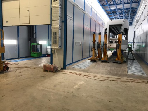 Комплекс подготовки, покраски и сушки для трамвайных вагонов, г. Тверь