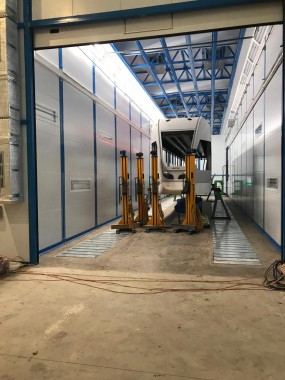 Комплекс подготовки, покраски и сушки для трамвайных вагонов, г. Тверь