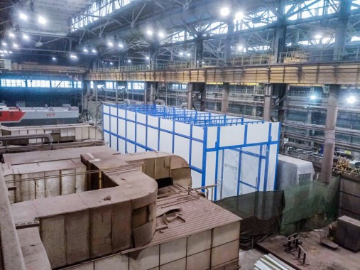 Проходная камера для окраски и сушки кузовов электровозов SPK-P 22.6.7