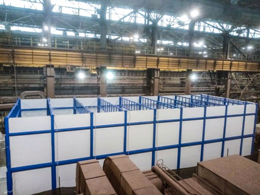 Проходная камера для окраски и сушки кузовов электровозов SPK-P 22.6.7