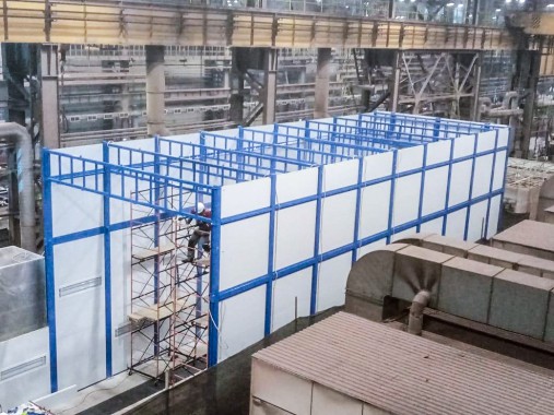 Проходная камера для окраски и сушки кузовов электровозов SPK-P 22.6.7