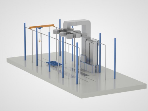 Зона открытой окраски металлоконструкций SPK Z-9.5