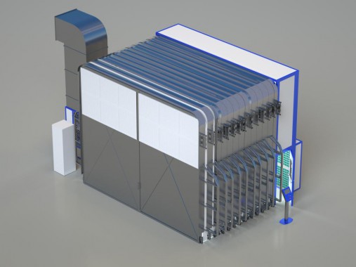 Складная окрасочная камера SPK-16.5.5