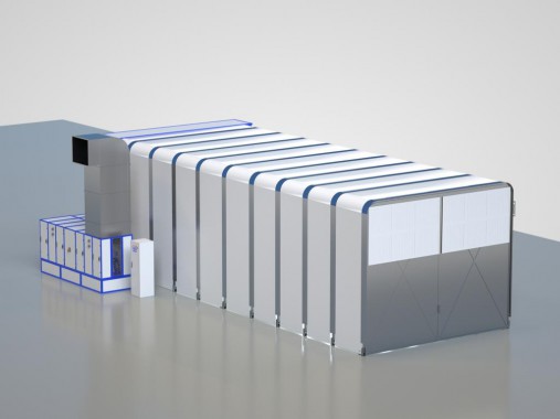 Складная окрасочная камера SPK-16.5.5