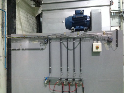 Электровозосборочный завод г. Астана (Казахстан). Камера окраски для локомотивов.