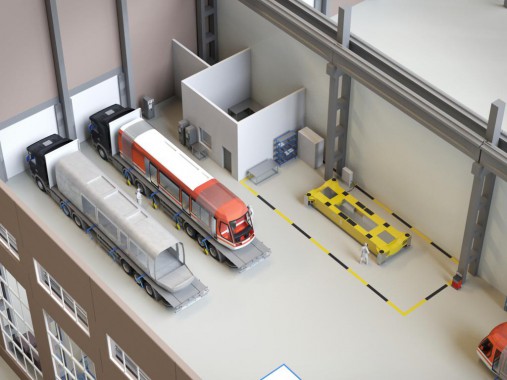 Комплекс подготовки и покраски трамваев SPK