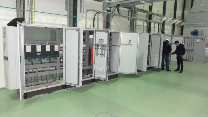 Электровозосборочный завод г. Астана (Казахстан). Камера окраски для локомотивов.