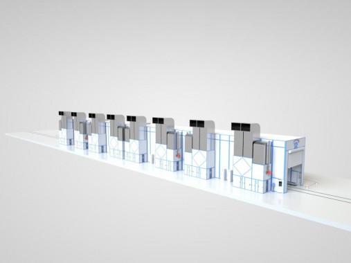 Комплекс подготовки и покраски для полувагонов SPK