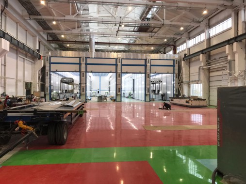 Комплекс подготовки, покраски и сушки для трамвайных вагонов, г. Тверь