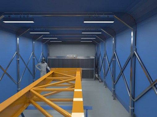 Проходная телескопическая окрасочно-сушильная камера SРК - 11.6.5