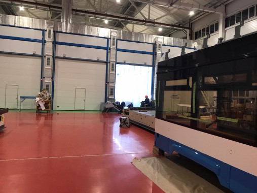 Комплекс подготовки, покраски и сушки для трамвайных вагонов, г. Тверь