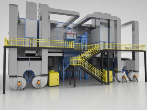 Дробеструйно-окрасочно-сушильная камера SPK