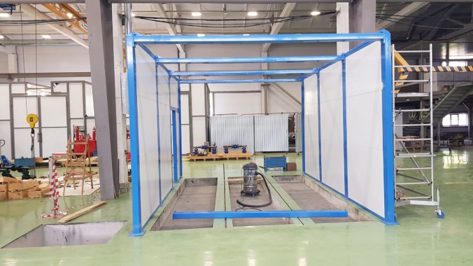 Дробеструйная камера для оборудования нефтяной отрасли SPK-6.4.3