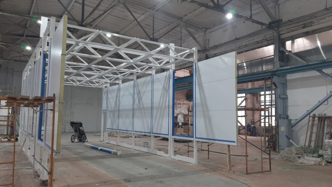 Покрасочно-сушильная камера для деталей спецтехники SPK-P 18.5.4