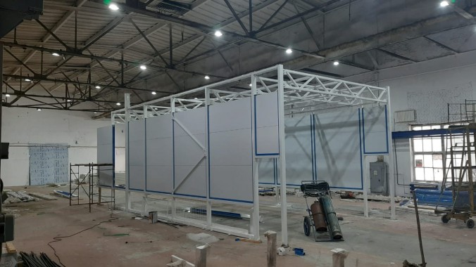 Покрасочно-сушильная камера для деталей спецтехники SPK-P 18.5.4