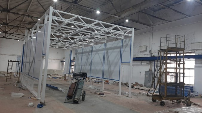 Покрасочно-сушильная камера для деталей спецтехники SPK-P 18.5.4