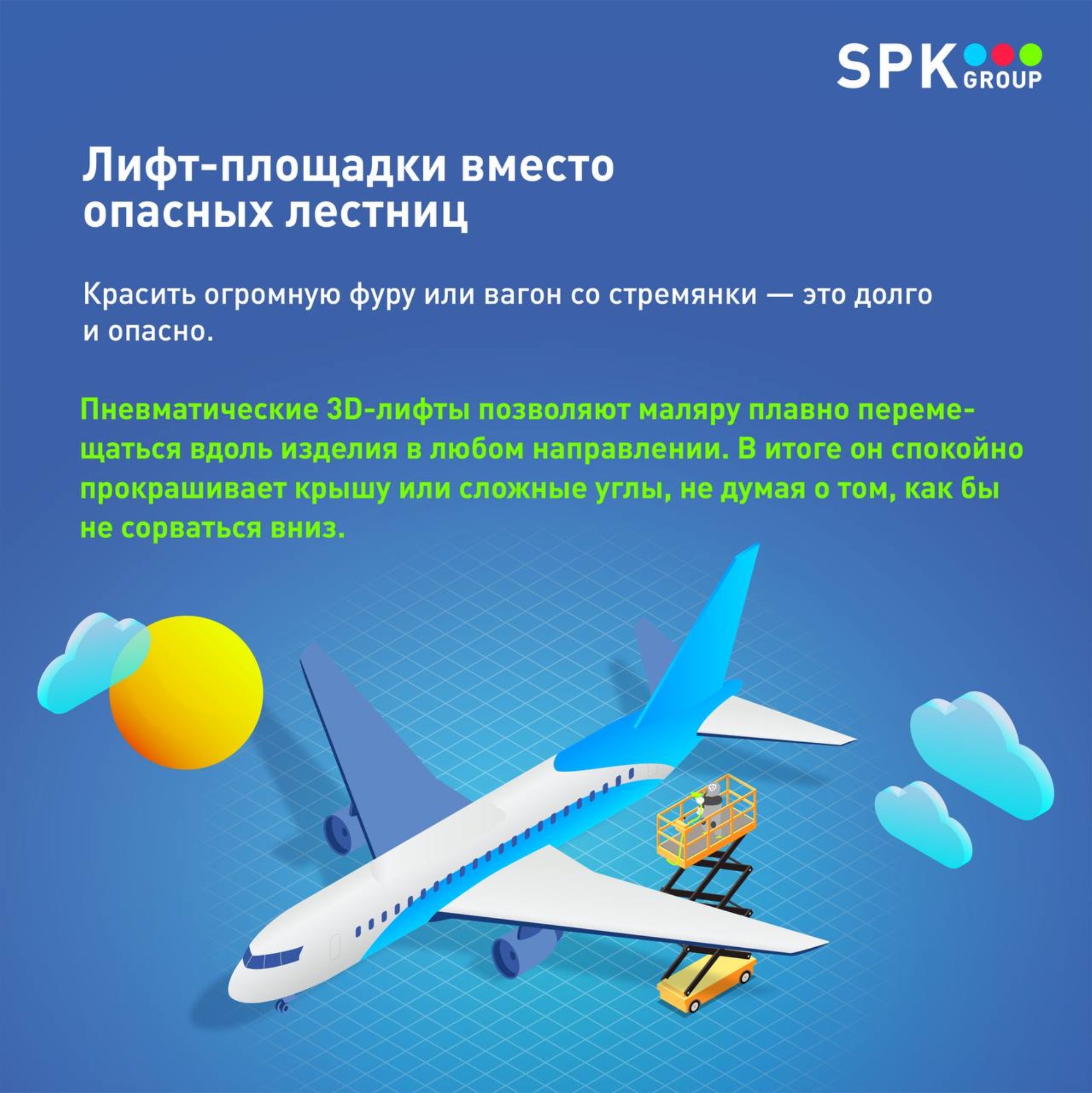 лифт-площадки в окрасочную камеру