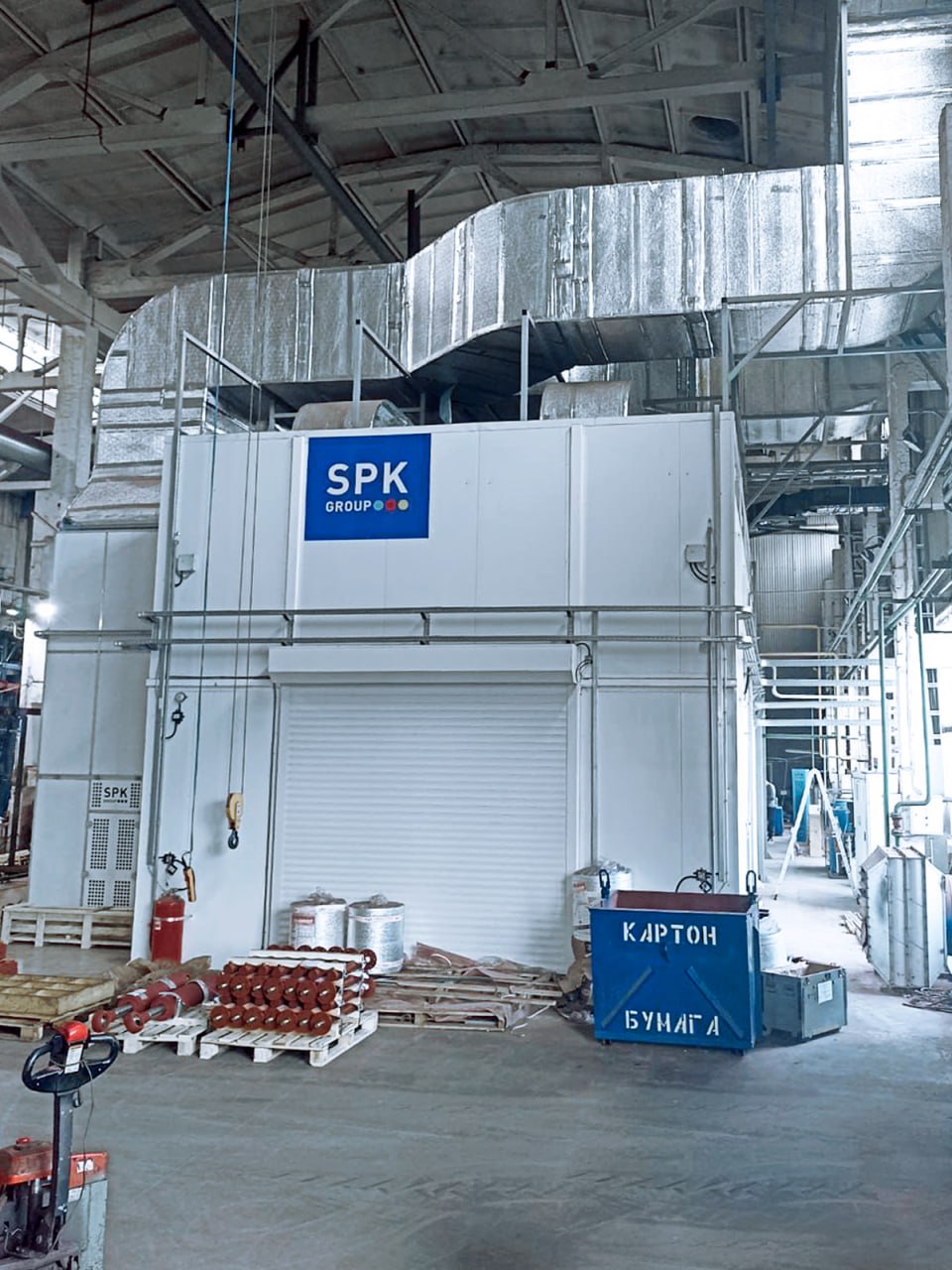 монтаж окрасочной камеры