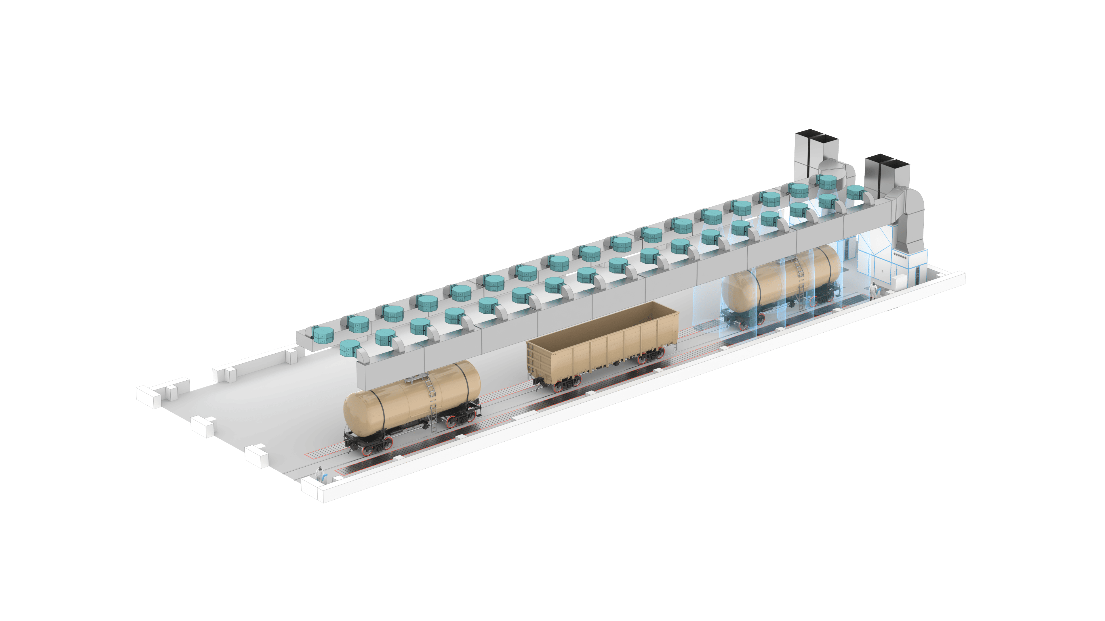Комплекс для окраски цистерн
