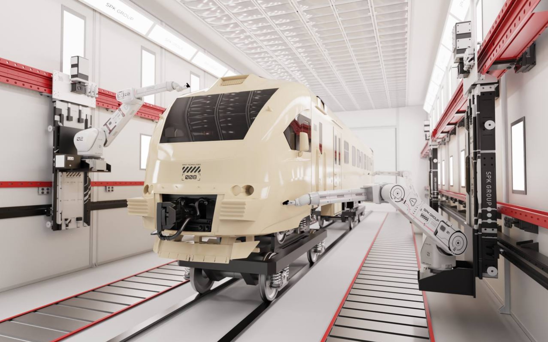 автоматизированная покраска вагонов