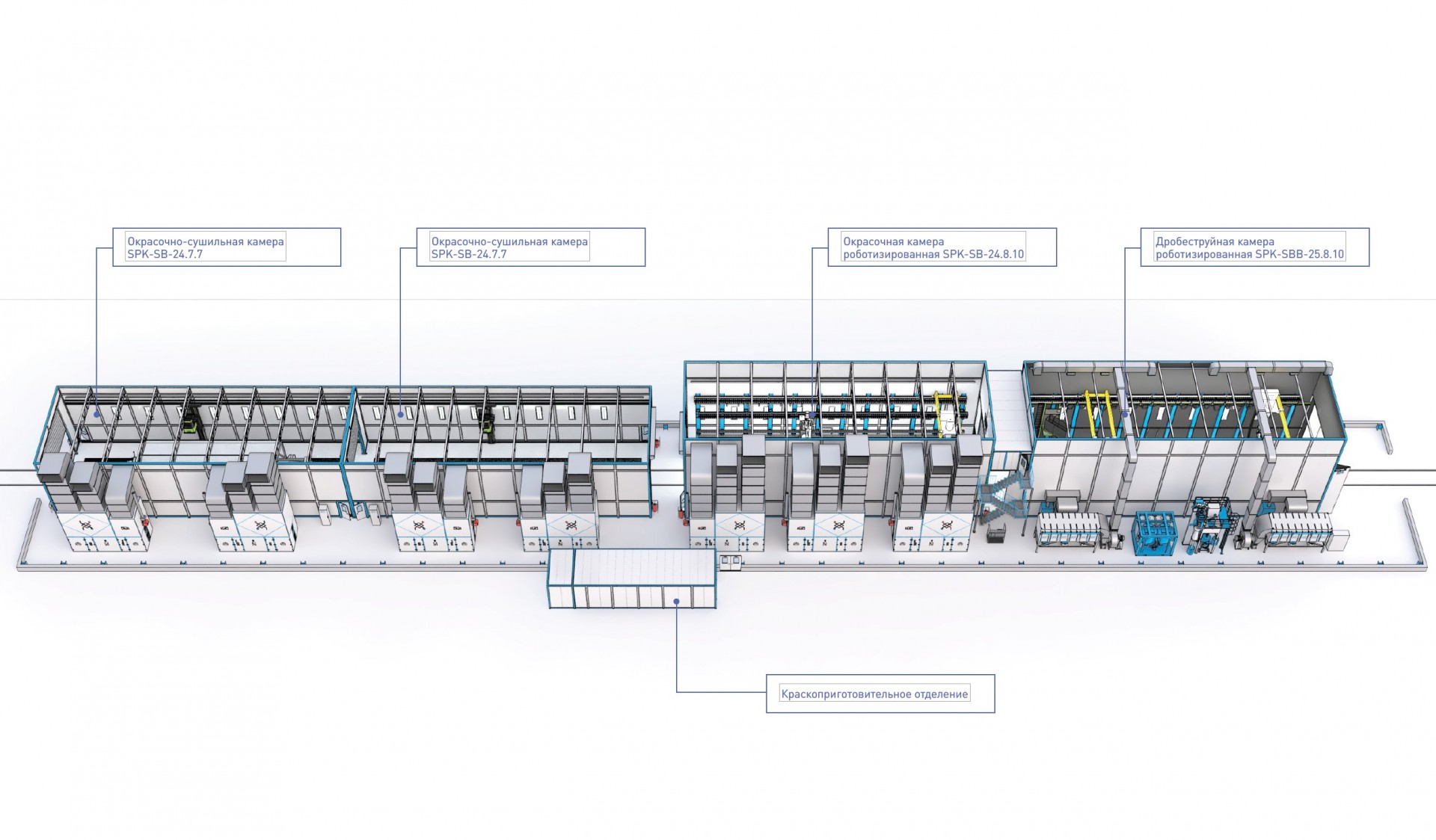 камера дробеструйной очистки