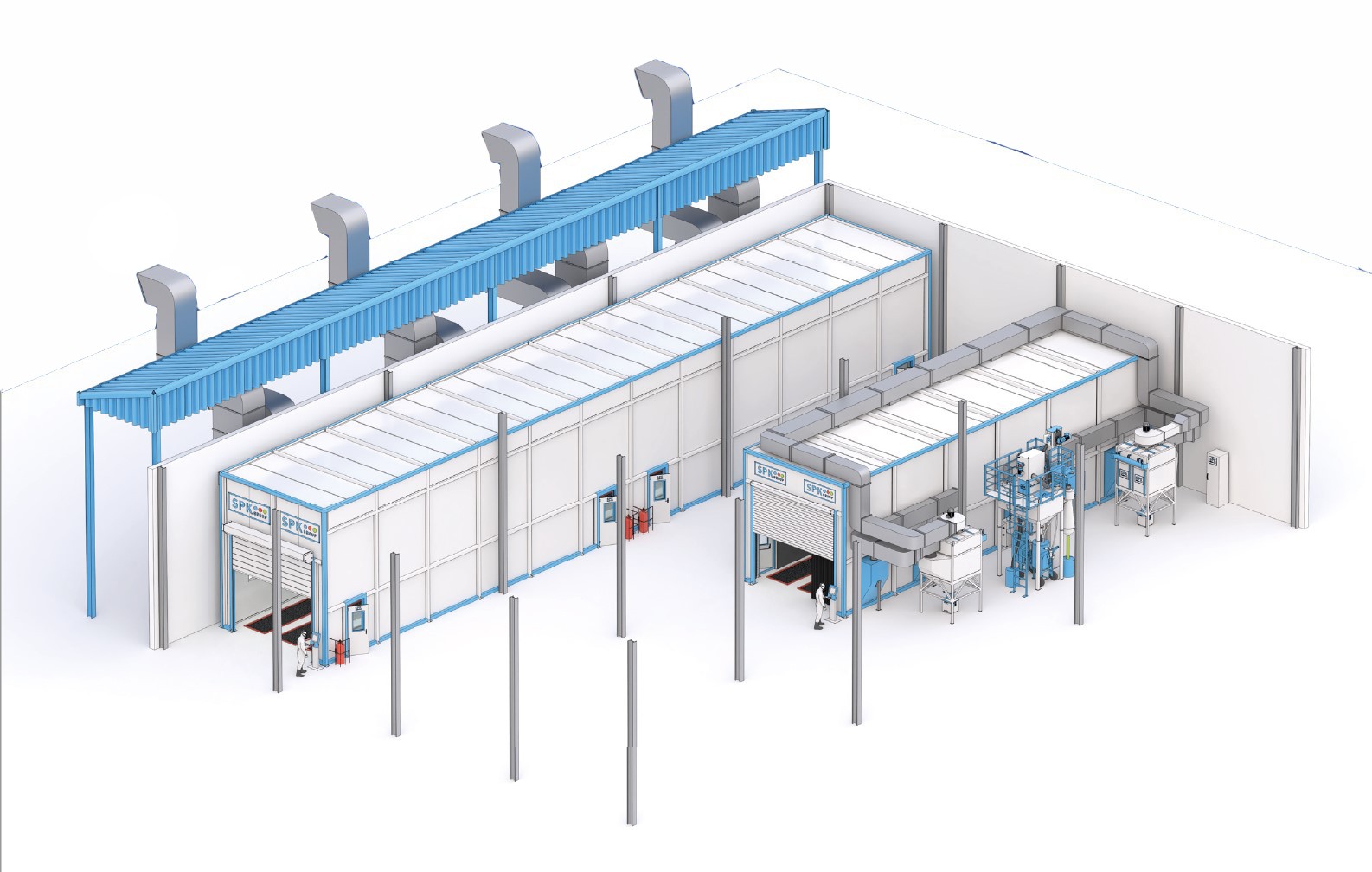 комплекс окраски грузовиклв